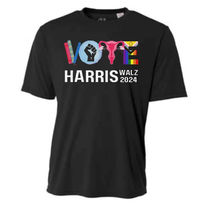 Vote Harris Waltz 2024 Lgbt Rights Cooling Performance Crew T-Shirt