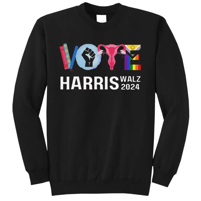 Vote Harris Waltz 2024 Lgbt Rights Tall Sweatshirt