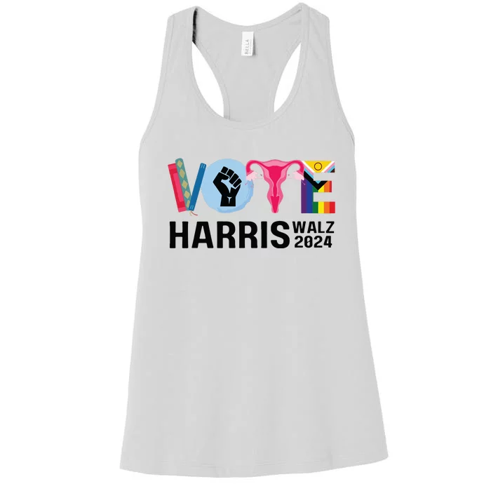 Vote Harris Walz 2024 Women's Racerback Tank