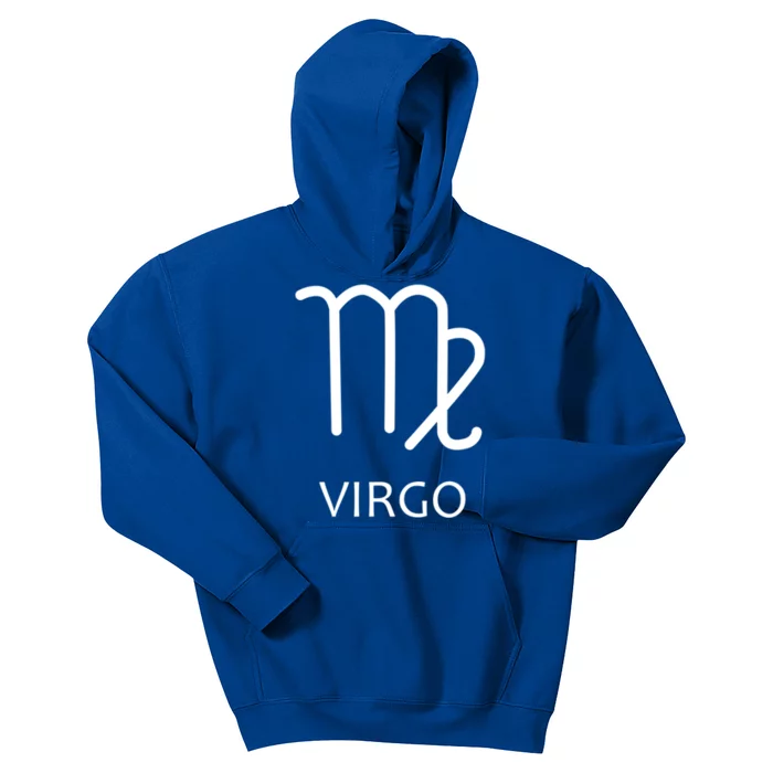 Virgo Horoscope Zodiac Sign Astrology Gray And Black Gift Kids Hoodie