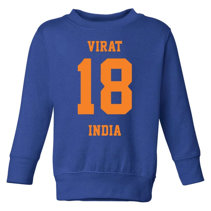 Virat India 18 Toddler Sweatshirt