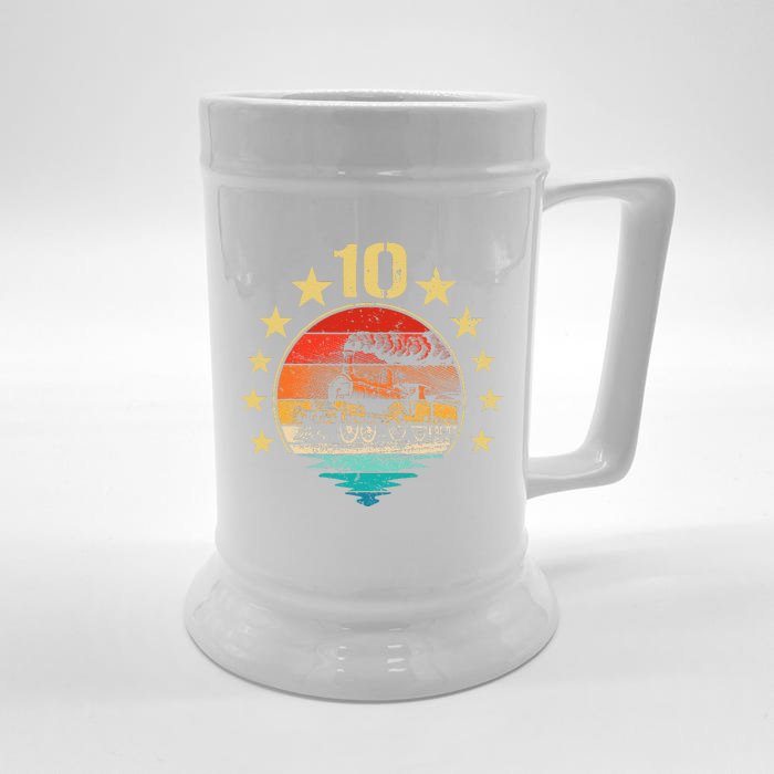 Vintage I'm 10 Years Old Locomotive Train 10th Birthday Front & Back Beer Stein