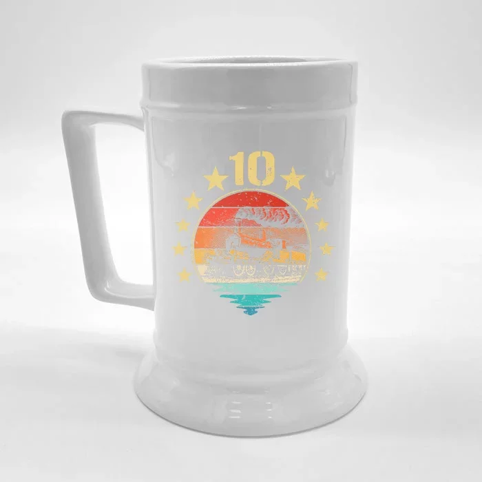 Vintage I'm 10 Years Old Locomotive Train 10th Birthday Front & Back Beer Stein