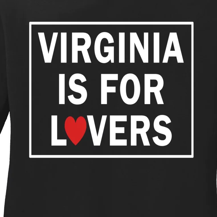 Virginia Is 4 Lovers Outdooors VA For Nature Virginians Gift Ladies Long Sleeve Shirt