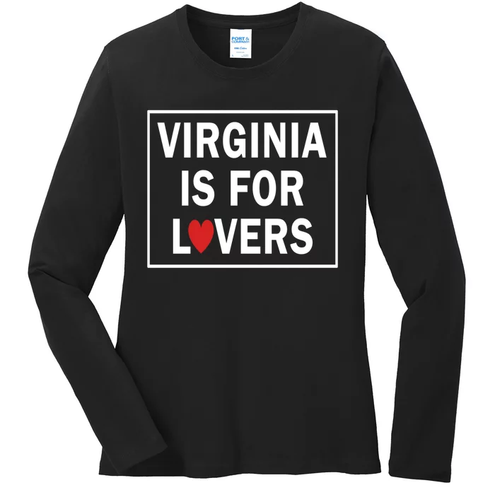 Virginia Is 4 Lovers Outdooors VA For Nature Virginians Gift Ladies Long Sleeve Shirt