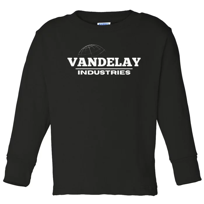 Vandelay Industries 90s Pop Culture Toddler Long Sleeve Shirt