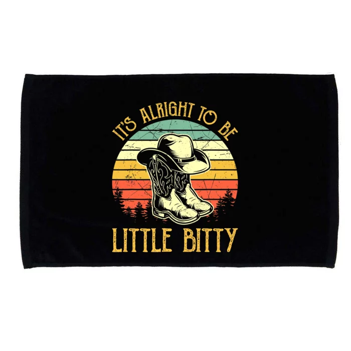 Vintage It’s Alright To Be Little Bitty Country Music Microfiber Hand Towel