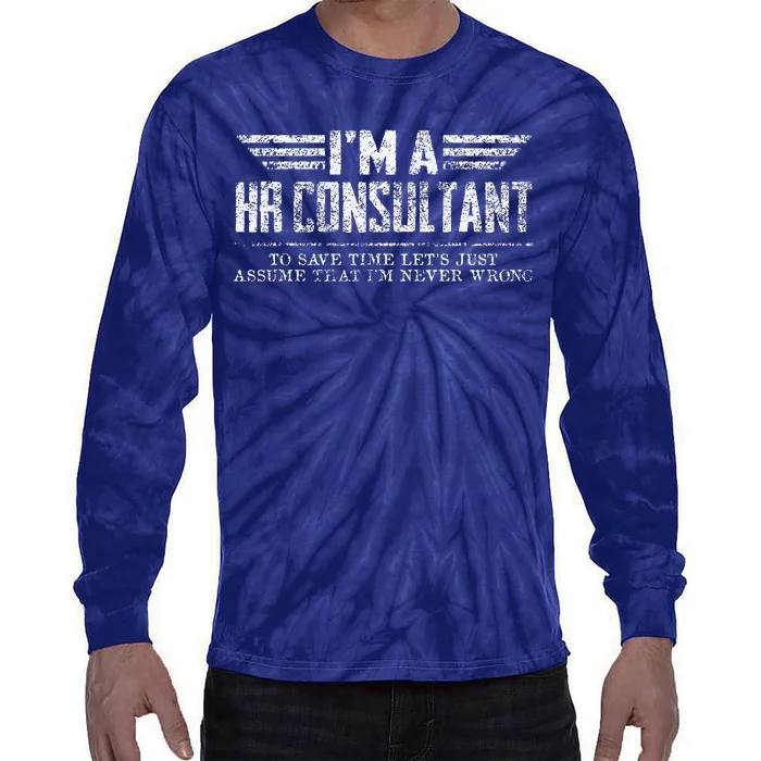 Vintage IM A Hr Consultant Tie-Dye Long Sleeve Shirt