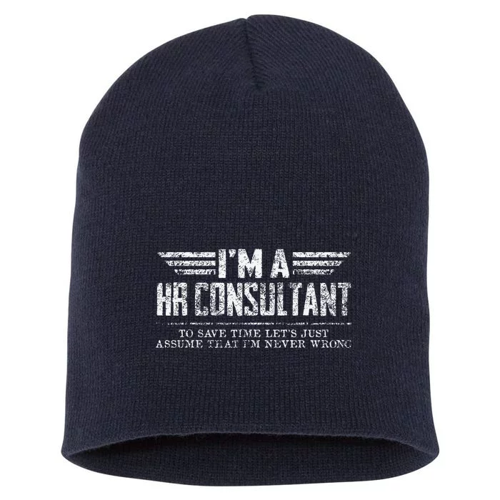 Vintage IM A Hr Consultant Short Acrylic Beanie