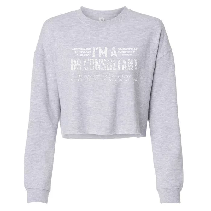 Vintage IM A Hr Consultant Cropped Pullover Crew