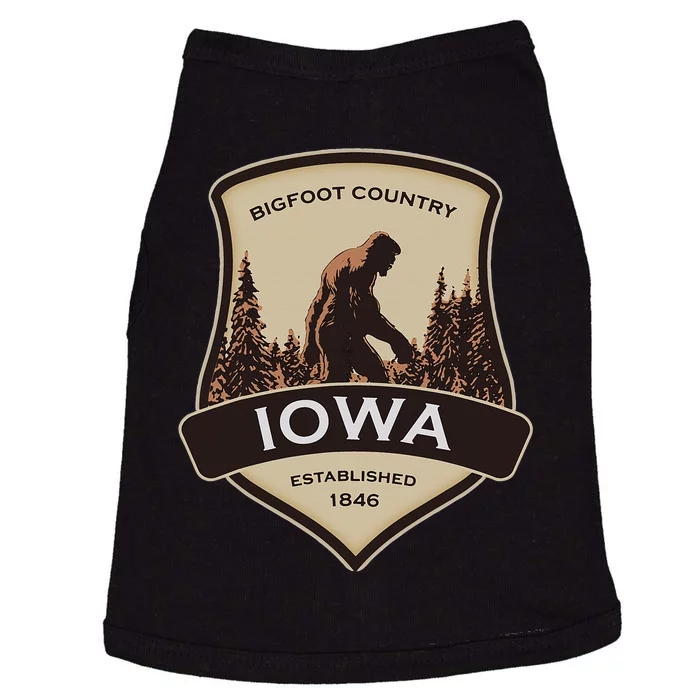 vintage Iowa and a Bigfoot or a Sasquatch Doggie Tank