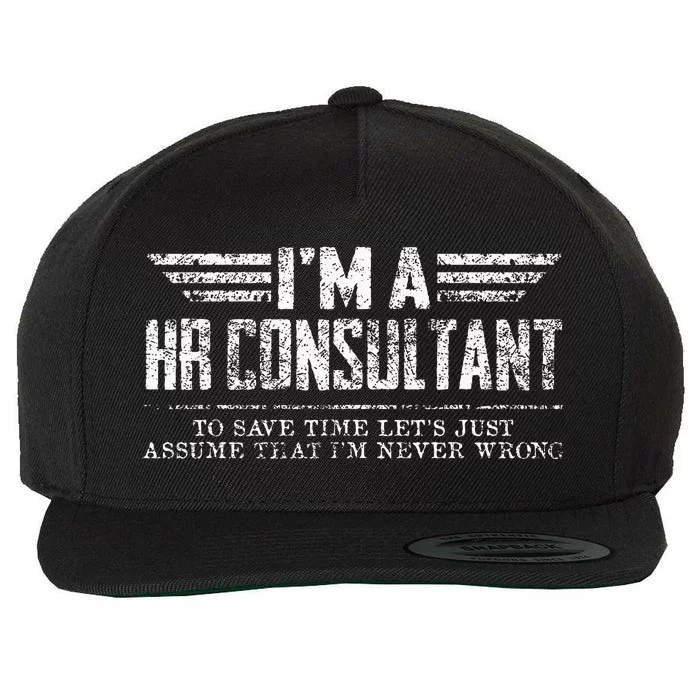 Vintage IM A Hr Consultant Wool Snapback Cap