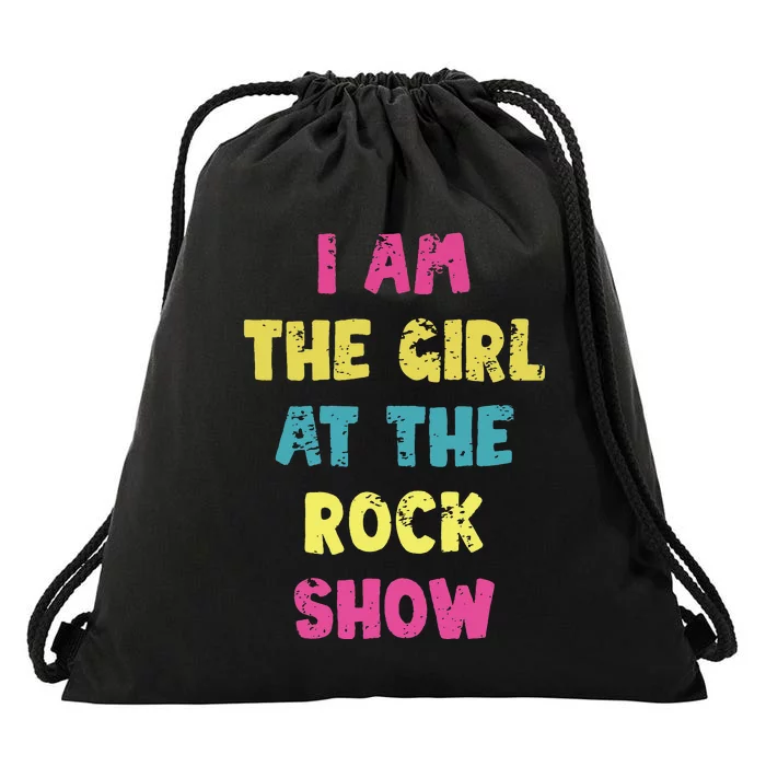 Vintage I Am The At The Rock Show Rock Music Lover Drawstring Bag