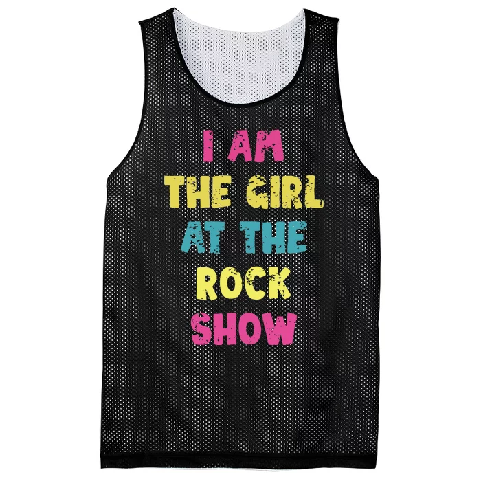 Vintage I Am The At The Rock Show Rock Music Lover Mesh Reversible Basketball Jersey Tank