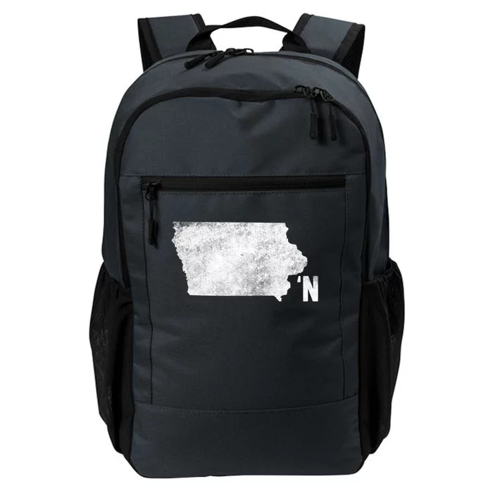 Vintage Iowa Apostrophe N State Map Outline Meaningful Gift Daily Commute Backpack