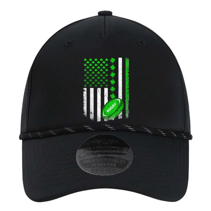 Vintage Irish American Flag St Patricks Day Rugby Performance The Dyno Cap