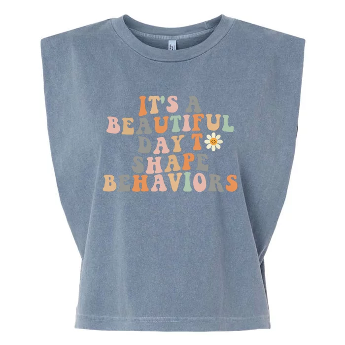 Vintage Its A Beautiful Day To Shape Behaviors Retro Funny Garment-Dyed Women's Muscle Tee