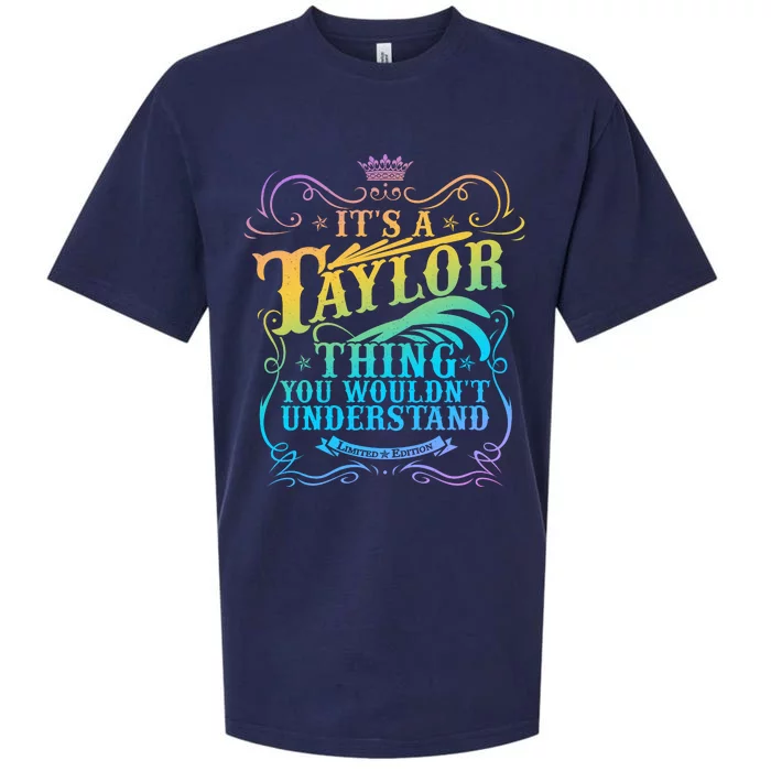 Vintage Its A Taylor Thing You Wouldnt Understand Sueded Cloud Jersey T-Shirt