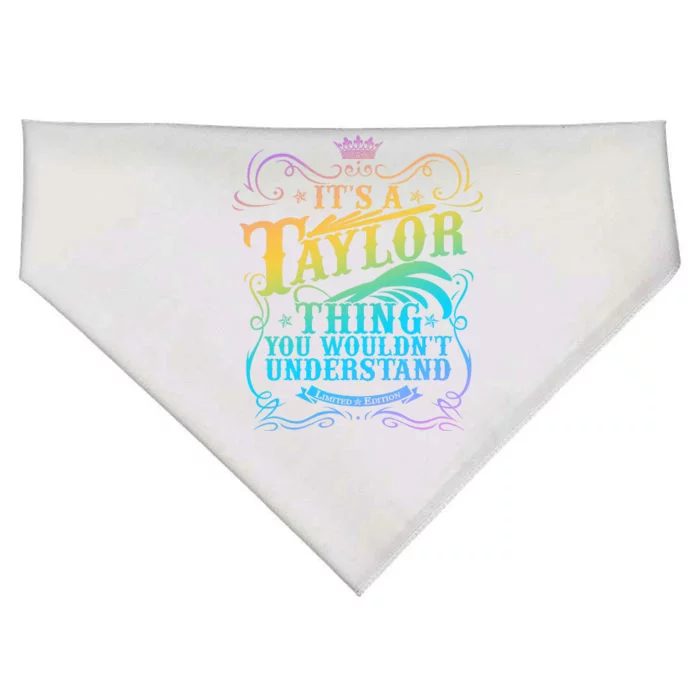 Vintage Its A Taylor Thing You Wouldnt Understand USA-Made Doggie Bandana