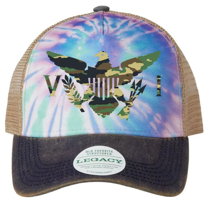 Virgin Islands Army Camo Flag Legacy Tie Dye Trucker Hat