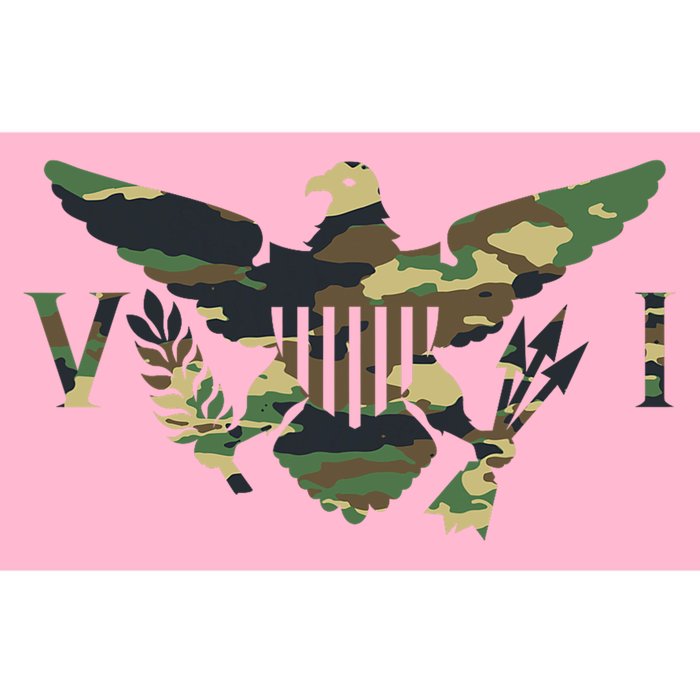 Virgin Islands Army Camo Flag Bumper Sticker