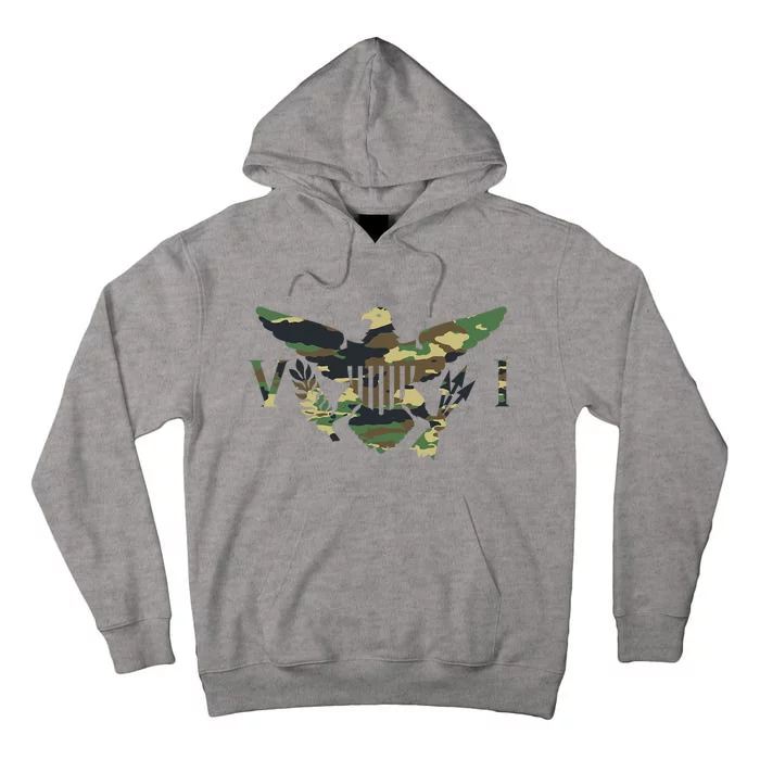 Virgin Islands Army Camo Flag Tall Hoodie