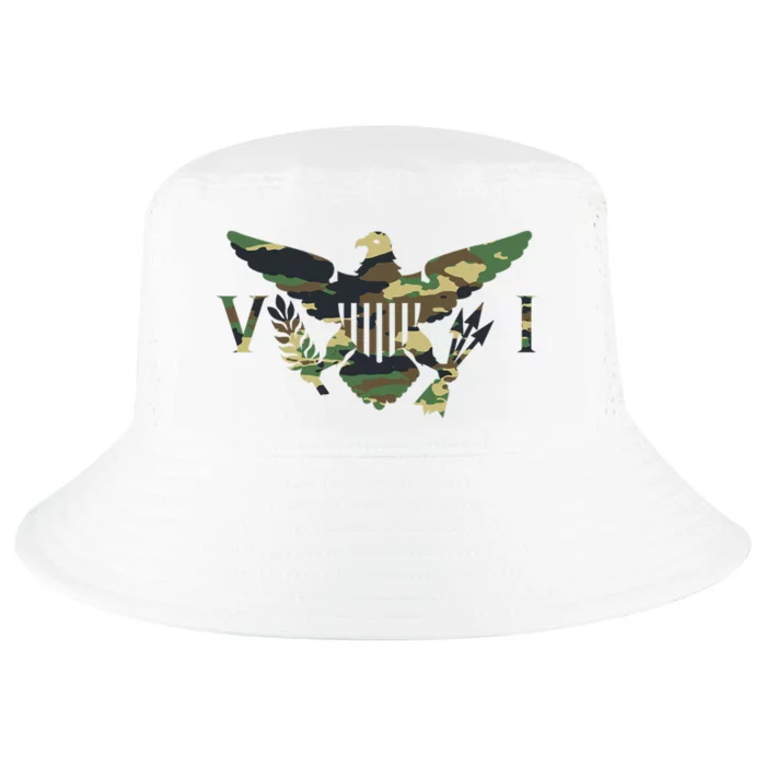 Virgin Islands Army Camo Flag Cool Comfort Performance Bucket Hat