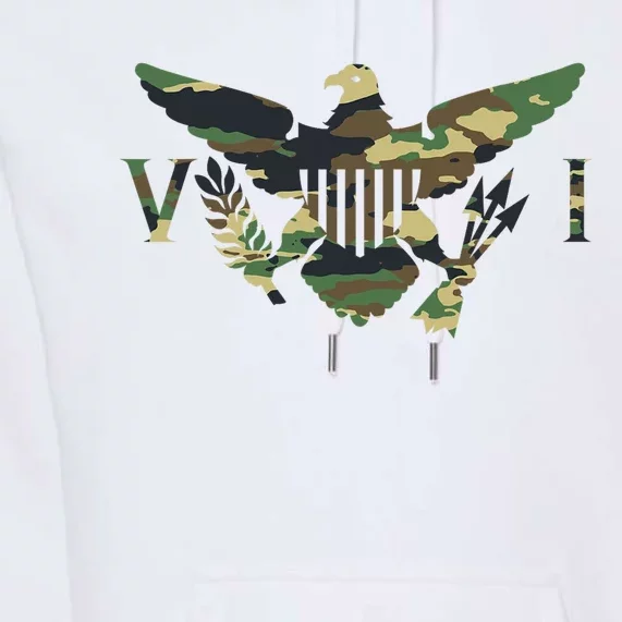 Virgin Islands Army Camo Flag Premium Hoodie