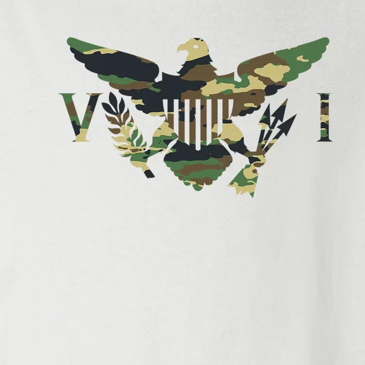 Virgin Islands Army Camo Flag Toddler Long Sleeve Shirt