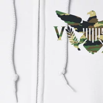 Virgin Islands Army Camo Flag Full Zip Hoodie