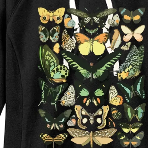 Vintage Inspired Butterfly Chart Women's Fleece Hoodie