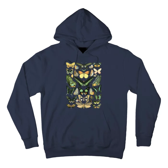 Vintage Inspired Butterfly Chart Hoodie