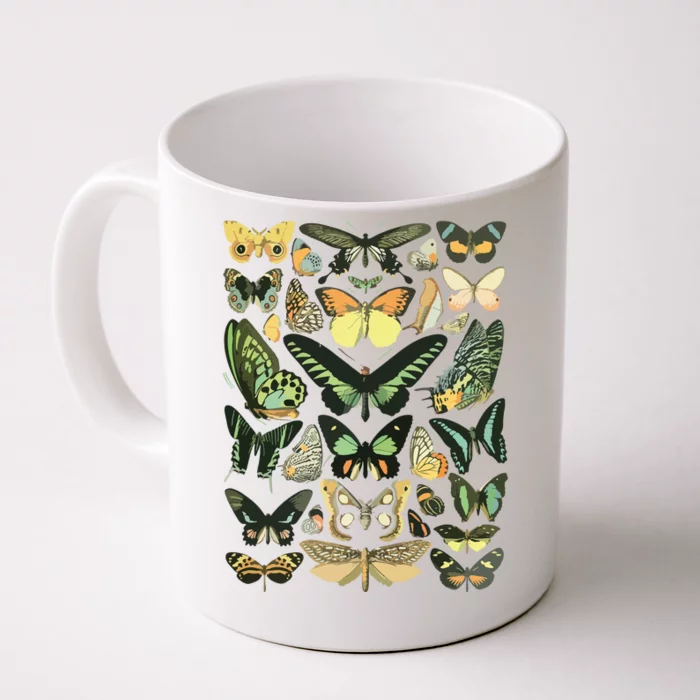 Vintage Inspired Butterfly Chart Front & Back Coffee Mug