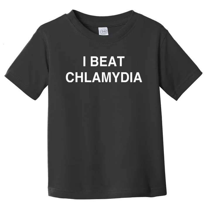 Veryscamlikely I Beat Chlamydia Toddler T-Shirt