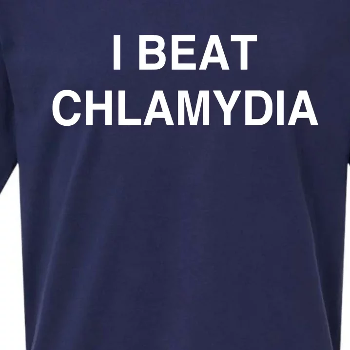 Veryscamlikely I Beat Chlamydia Sueded Cloud Jersey T-Shirt