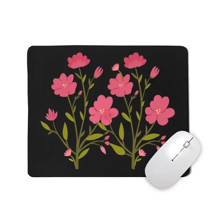 Vintage Inspired Botanical Flower Girl Mom Beautiful Flowers Premium Mousepad