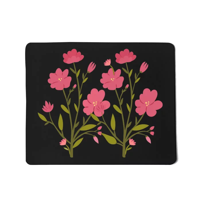 Vintage Inspired Botanical Flower Girl Mom Beautiful Flowers Premium Mousepad