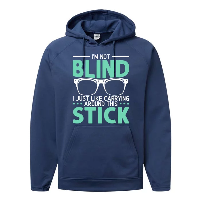 Visually Impaired Braille Visual Blind Awareness Performance Fleece Hoodie