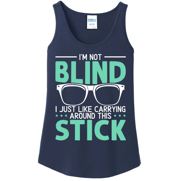 Visually Impaired Braille Visual Blind Awareness Ladies Essential Tank