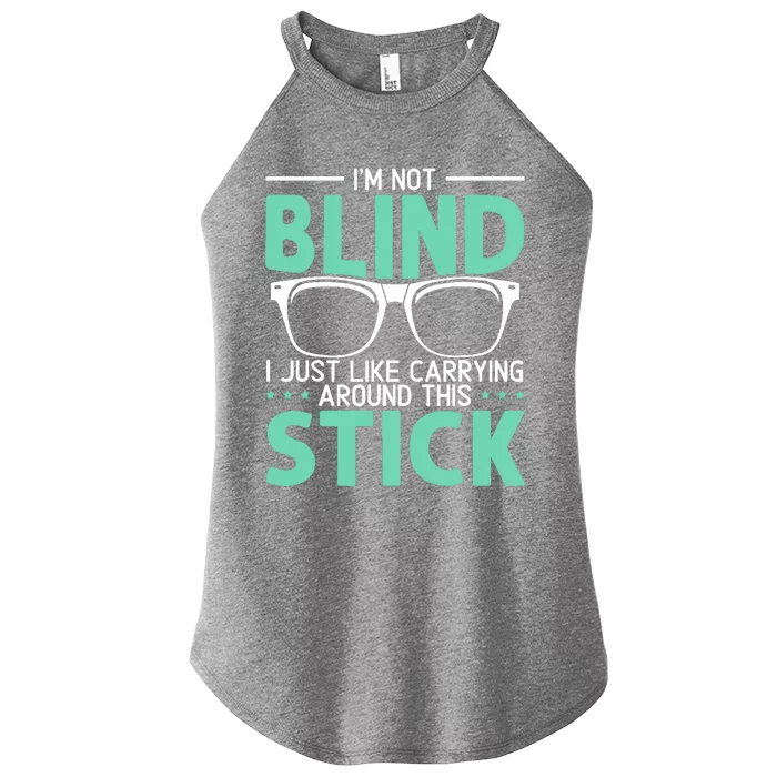 Visually Impaired Braille Visual Blind Awareness Women’s Perfect Tri Rocker Tank