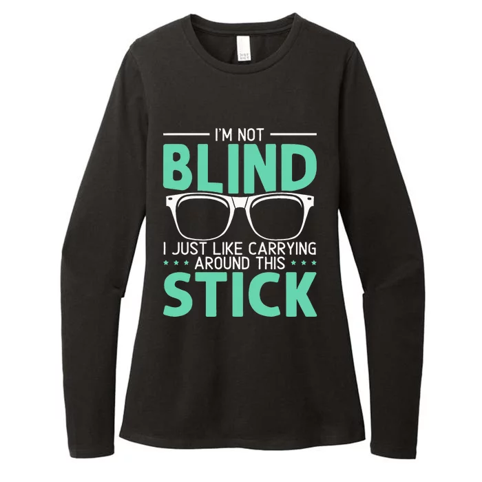 Visually Impaired Braille Visual Blind Awareness Womens CVC Long Sleeve Shirt