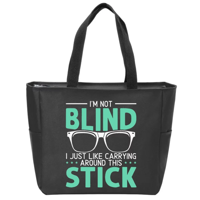 Visually Impaired Braille Visual Blind Awareness Zip Tote Bag