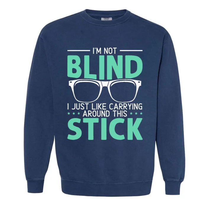 Visually Impaired Braille Visual Blind Awareness Garment-Dyed Sweatshirt