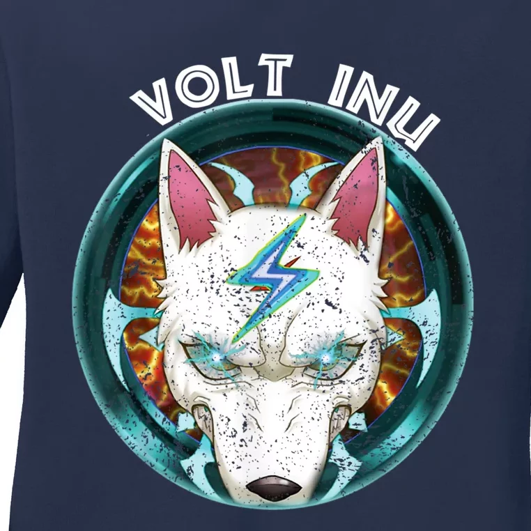 Volt Inu Crypto Token Cryptocurrency Wallet Volt Inu Ladies Long Sleeve Shirt