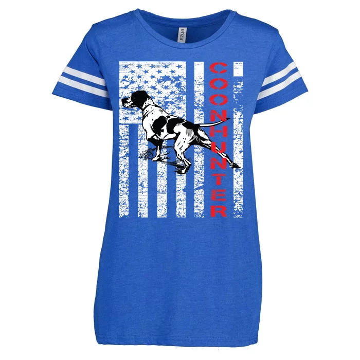 Vintage Inspired Coon Hunter Funny Gift For Raccoon Hunters Enza Ladies Jersey Football T-Shirt