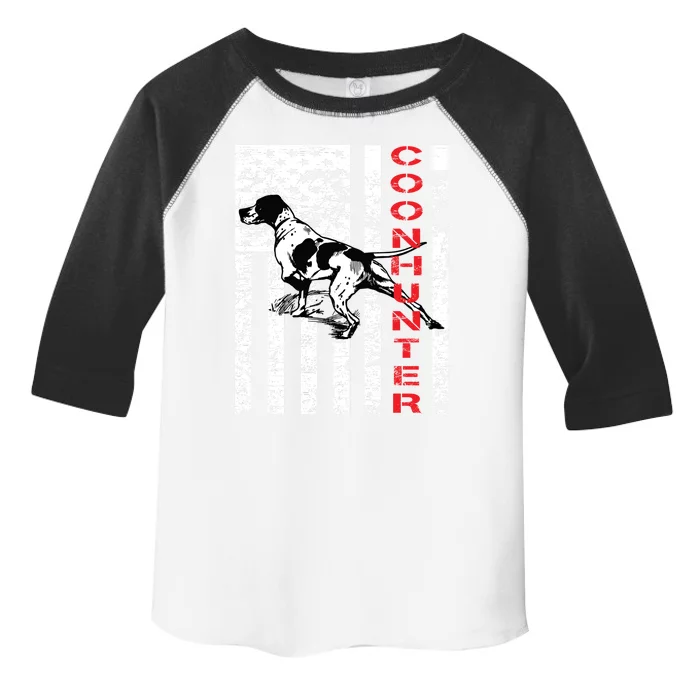 Vintage Inspired Coon Hunter Funny Gift For Raccoon Hunters Toddler Fine Jersey T-Shirt