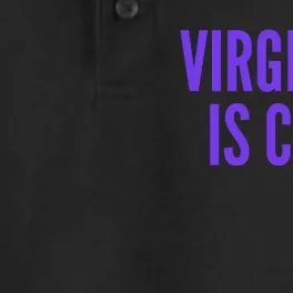 Virginity Is Cool Rock This Funny Virgin Fashion Dry Zone Grid Performance Polo