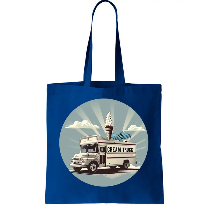 Vacation Ice Cream Truck Costume For Summer Memories Lovers Gift Tote Bag