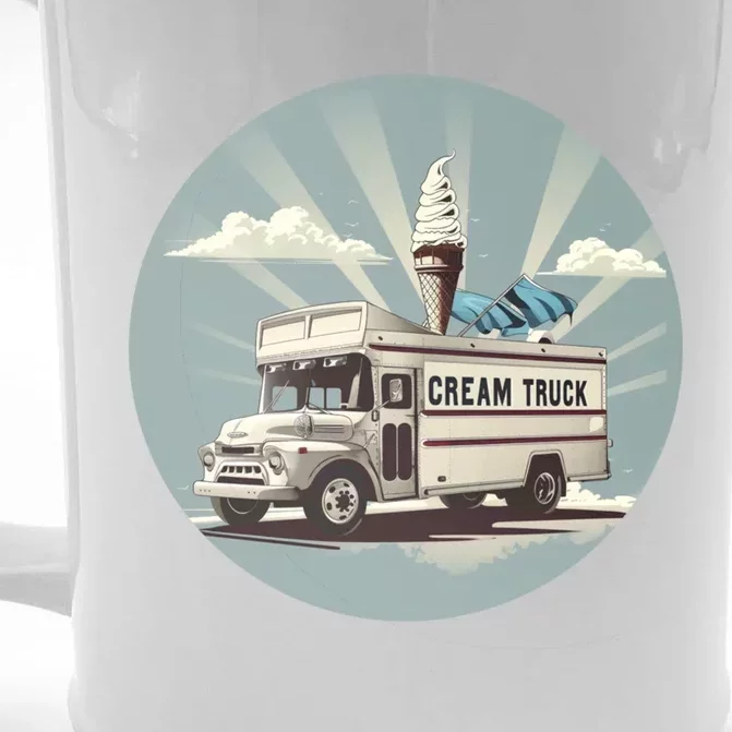 Vacation Ice Cream Truck Costume For Summer Memories Lovers Gift Front & Back Beer Stein