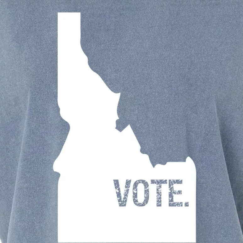 Vote Idaho Cute Gift Election Day State Voting Gift Garment-Dyed Women's Muscle Tee